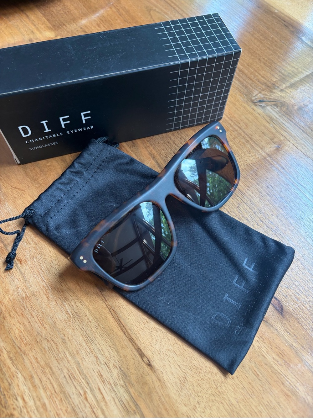 Diff Eyewear Tortoiseshell Brown Sunglasses